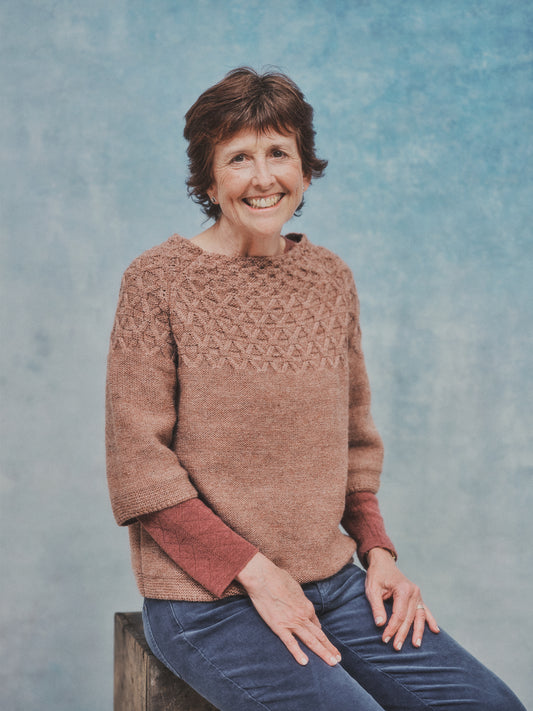 The Elba British Wool Sweater in Old Rose