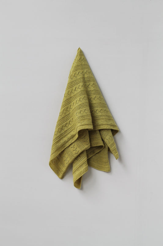 Naturally Dyed Cashmere Scarf in Weld