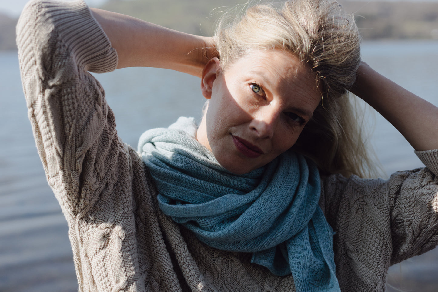 Fine Lambswool Brant Wrap in Haar