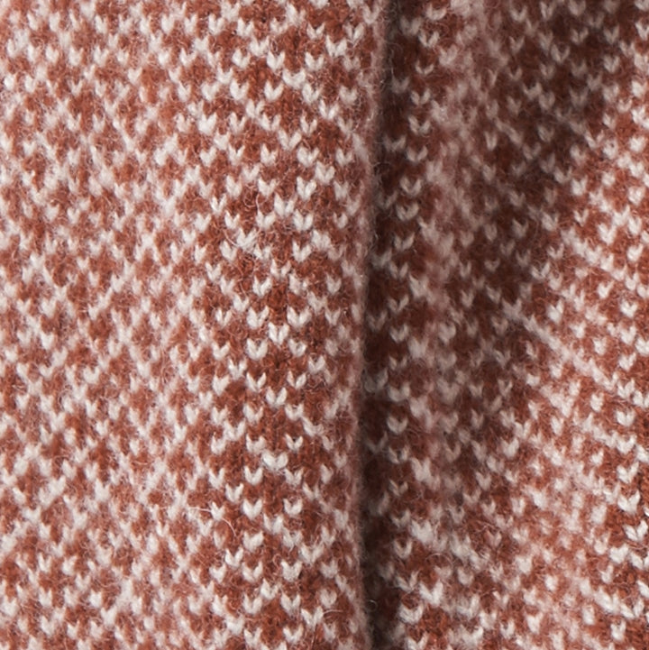 Roa Soft Lambswool Twist Headwrap in Russet/Linen - Sample