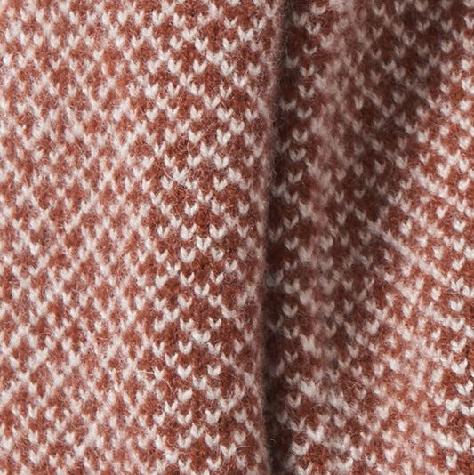 Roa Soft Lambswool Twist Headwrap in Russet/Linen - Sample