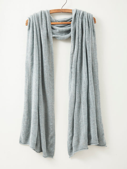 Fine Lambswool Brant Wrap in Haar