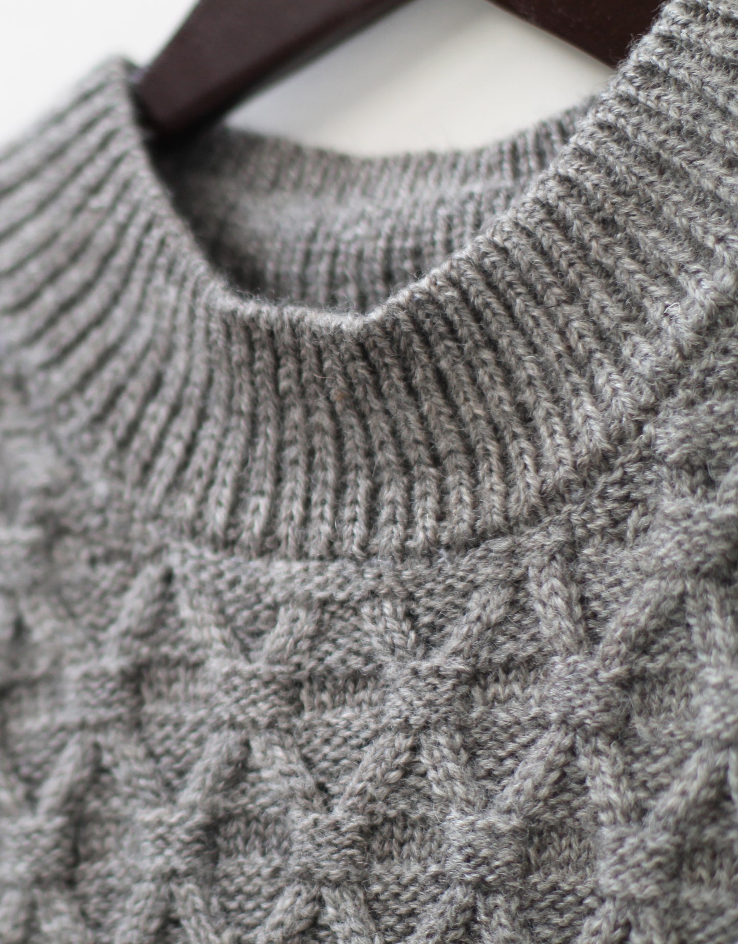 The Elba British Wool Tabard in Steel Grey